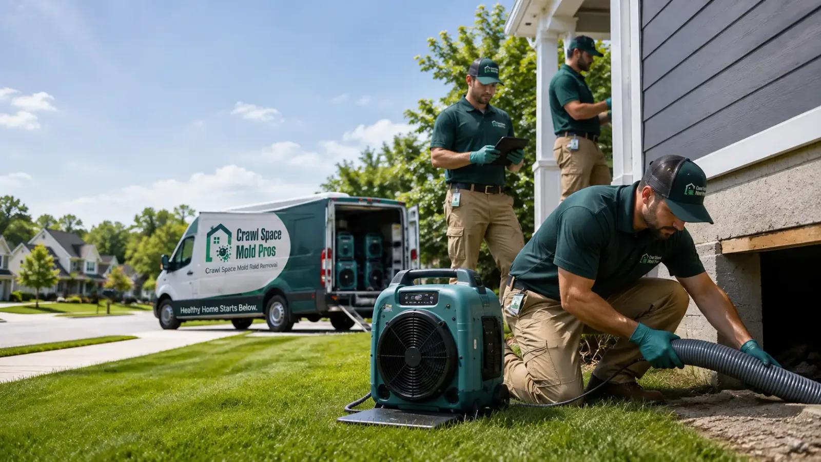 Crawl Space Mold Removal in Harrison, ID